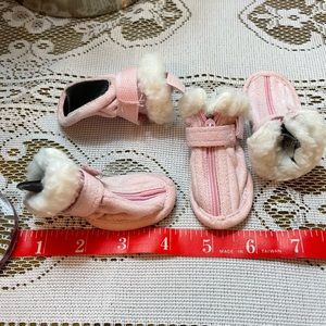 Two sets of dog booties
